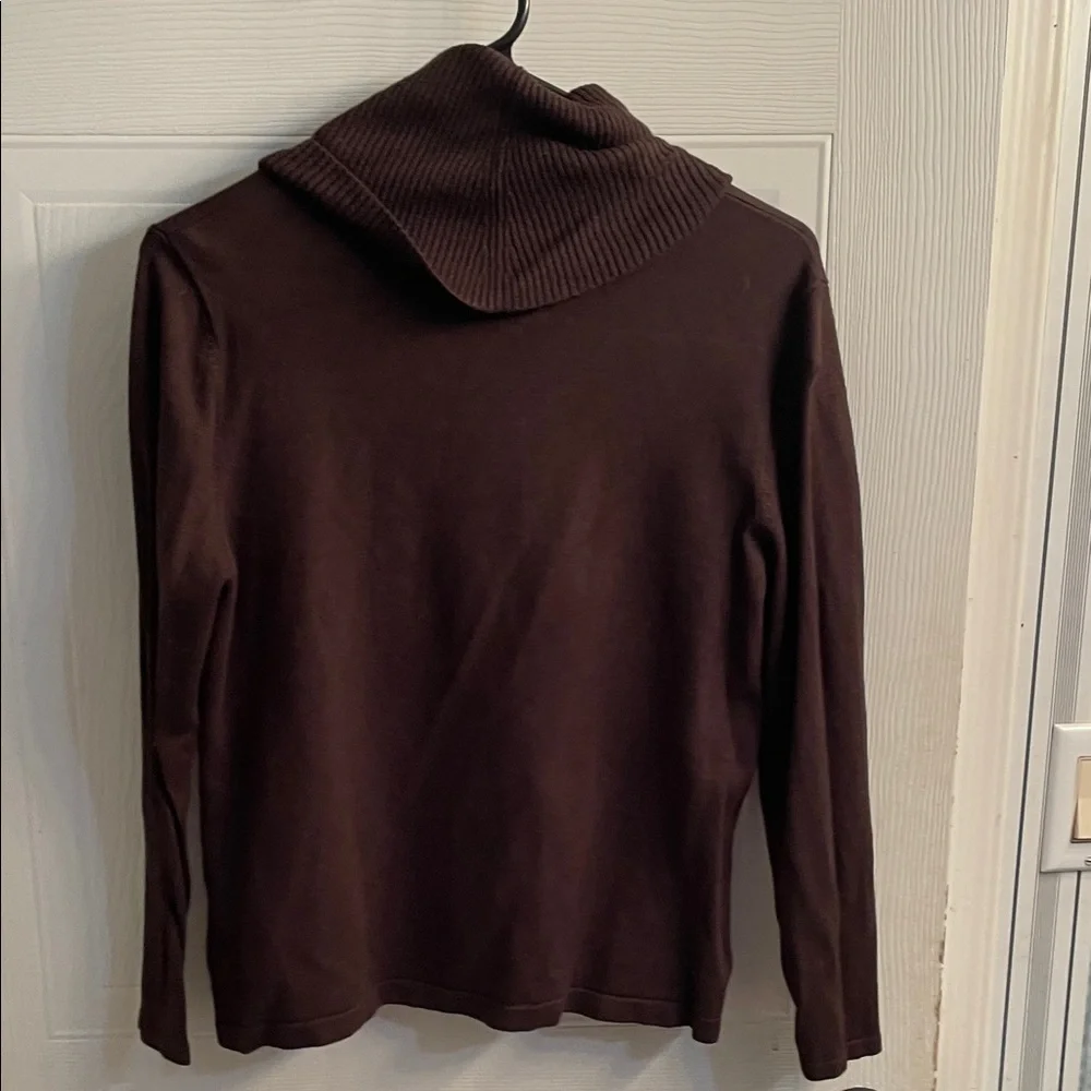 Investments Rich Brown Cowl Neck Sweater